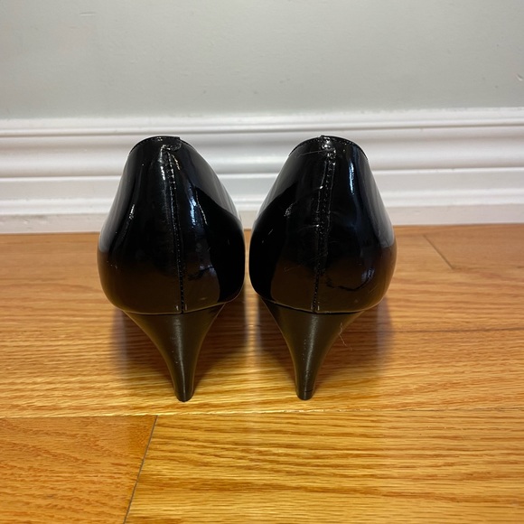 Cole Haan + Nike Air Patent Leather Black 2” High Heels, 9.5C, NEW out of Box - Picture 8 of 9